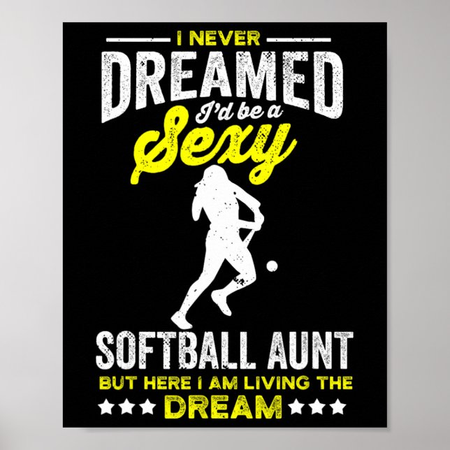 Softll Aunt Women Softll Player Softll  Poster (Front)