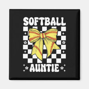 Softll Auntie Softll Aunt Coquette Bow Magnet