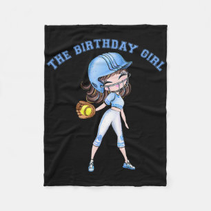 Softll Birthday Girl Party 6 7 8 9 10 11 12 13 14  Fleece Blanket