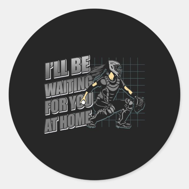 Softll Catcher Confident Promise Tough Women And T Classic Round Sticker (Front)