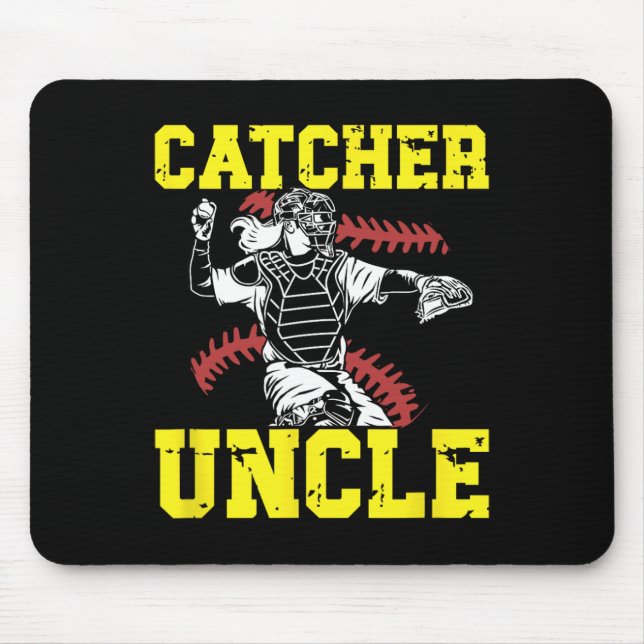 Softll Catcher Uncle Best Uncle Of A Softll Catche Mouse Pad (Front)