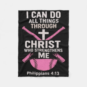 Softll Christian Athlete Christ Centered Fleece Blanket
