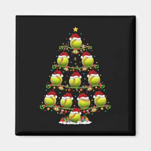 Softll Christmas Tree Lights Funny Sports Player X Magnet