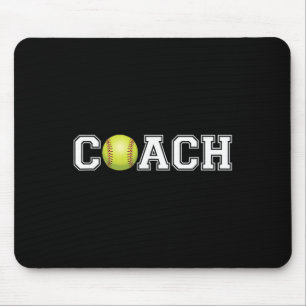 Softll Coach Shirt Sports Coaching Staff Head Coac Mouse Pad