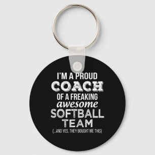 Softll Coach T Shirt Funny Thank You Appreciation  Key Ring