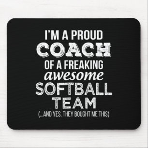 Softll Coach T Shirt Funny Thank You Appreciation Mouse Pad
