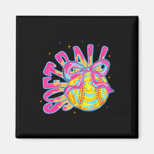 Softll Coquette Bow Ice-cream Drip Sell Mom Game D Magnet