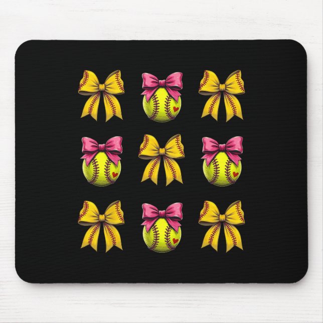Softll Coquette Bow Softll Mum Mothers Day Softll  Mouse Pad (Front)