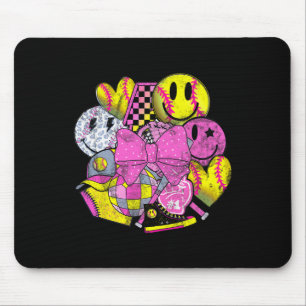 Softll Coquette Bows Game Day Softll Lover _2 Mouse Pad