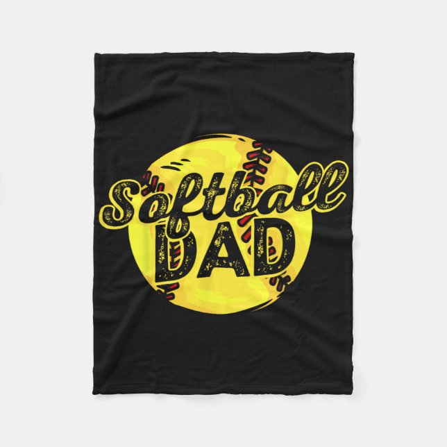 Softll Dad Daddy Fathers Day  Fleece Blanket (Front)