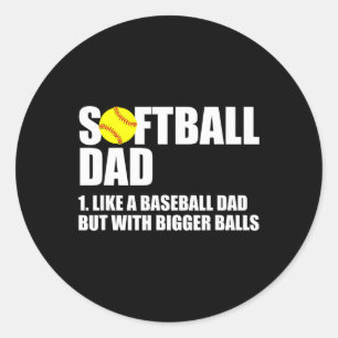 Softll Dad Definition Funny Classic Round Sticker