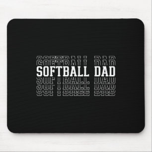 Softll Dad Layered Text Father Coach Player Mouse Pad