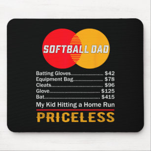 Softll Dad My Kid Hitting A Home Run Priceless Mouse Pad