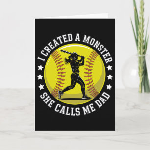 Softll Dad Proud Player Vintage Sports Quote Theme Card