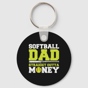 Softll Dad Straight Outta Money Funny Key Ring