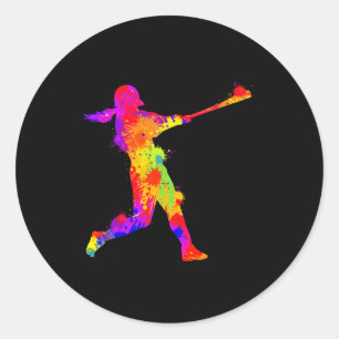 Softll Girl Kids Classic Round Sticker