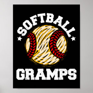 Softll Gramps Distressed Vintage Funny Grandpa Gam Poster