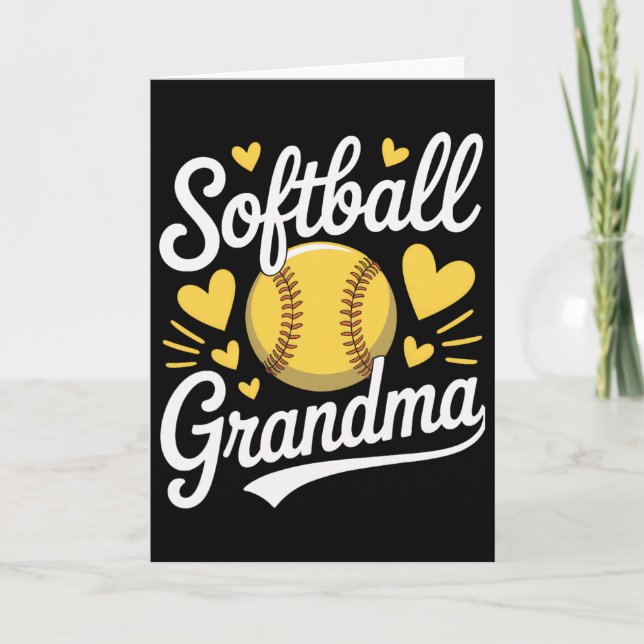 Softll Grandma Cking Every Home Run  Card (Front)