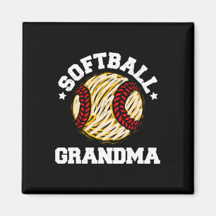 Softll Grandma Distressed Vintage Funny Grandma Ga Magnet