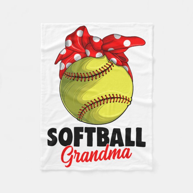 Softll Grandma Women  Fleece Blanket (Front)