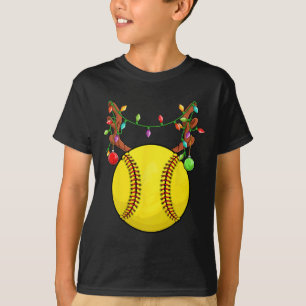 Softll Ll Reindeer Antler Christmas Ornament Pajam T-Shirt