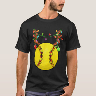 Softll Ll Reindeer Antler Christmas Ornament Pajam T-Shirt