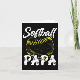 Softll Papa For Men Family Matching Players Father Card