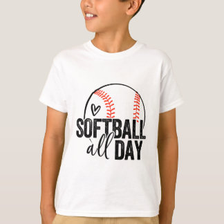 Softll Player Teen Girls Women Men Softll Lover  T-Shirt