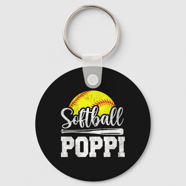 Softll Poppi Softll Player Game Day Father&# s Da Key Ring (Front)