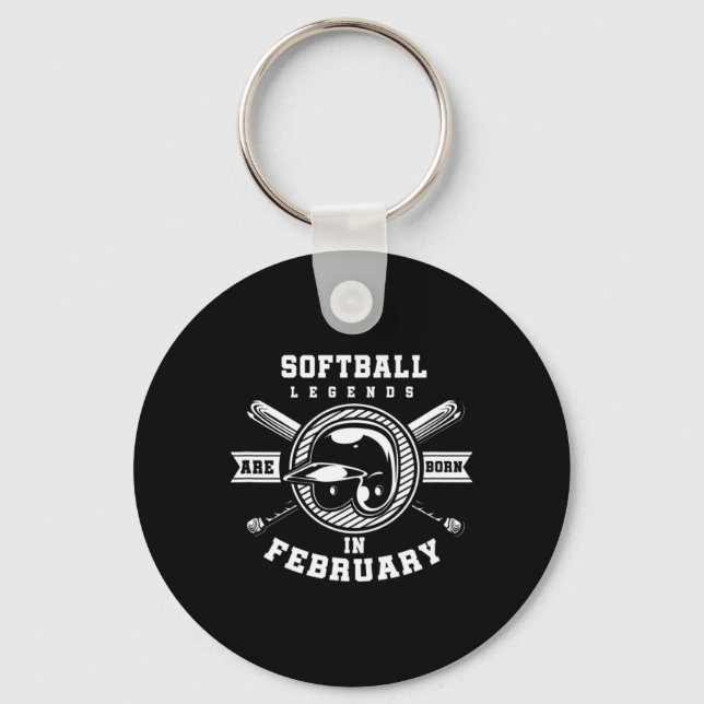 Softll Sell Legend Born Player February Gift  Key Ring (Front)