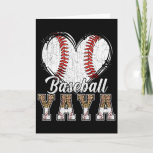 Softll Sell Yaya Heart Leopard Print Mother's Day Card
