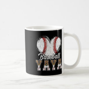 Softll Sell Yaya Heart Leopard Print Mother's Day Coffee Mug