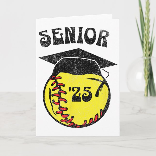Softll Senior 2025 The Final Inning  Card (Front)
