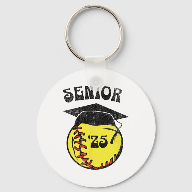 Softll Senior 2025 The Final Inning  Key Ring (Front)