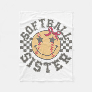 Softll Sister Coquette Bow Softll Sister Game Day  Fleece Blanket