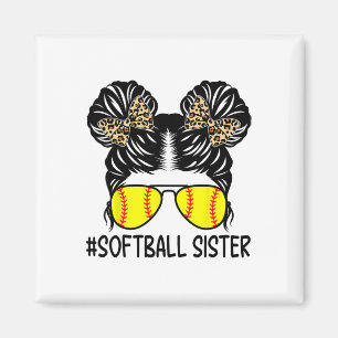 Softll Sister Leopard Messy Bun Softll Sister Magnet