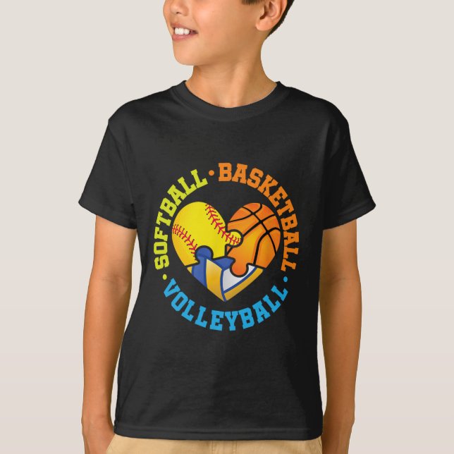 Softll Sketll Volleyll  T-Shirt (Front)