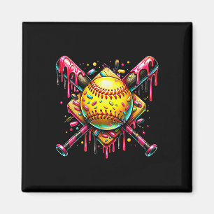 Softll T Ice Cream Dripping With Sprinkles _1 Magnet