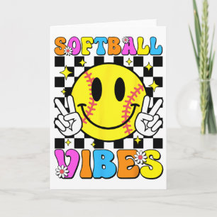 Softll Vibes Softll Retro Groovy Game Day Girls Wo Card