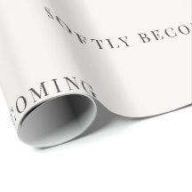 Softly Becoming Minimalist Wrapping Paper