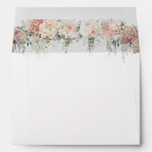 Softly Spoken Rustic Floral Wedding Invitation Envelope