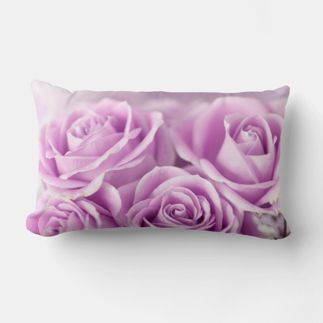 Softly, Tenderly...Lavender Lumbar Cushion (Front)