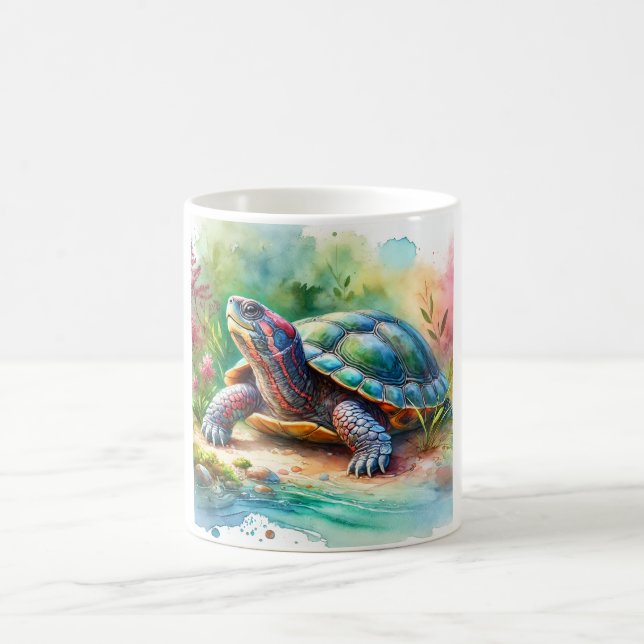 Softshell Turtle 221024AREF149 - Watercolor Coffee Mug (Center)