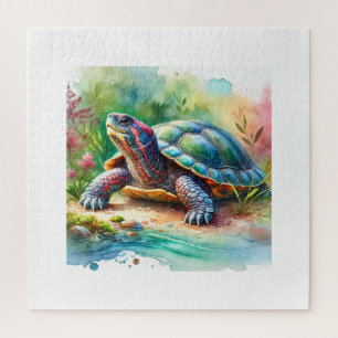 Softshell Turtle 221024AREF149 - Watercolor Jigsaw Puzzle