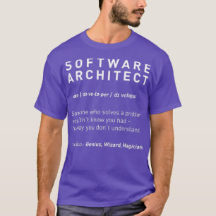 Software Architect Definition Funny Developer T-Shirt