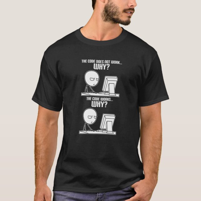 Software Developer Binary Computer Science  Progra T-Shirt (Front)