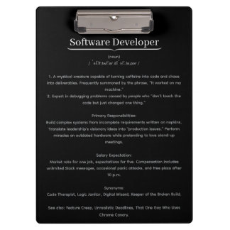 Software Developer Clipboard
