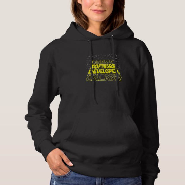 Software Developer  Cool Galaxy Job Hoodie (Front)