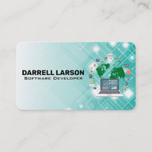 Software Developer Data Centre AI Tech Business Card