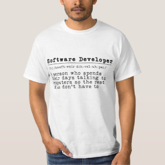 Software Developer - "I Speak Fluent Binary" T-Shirt